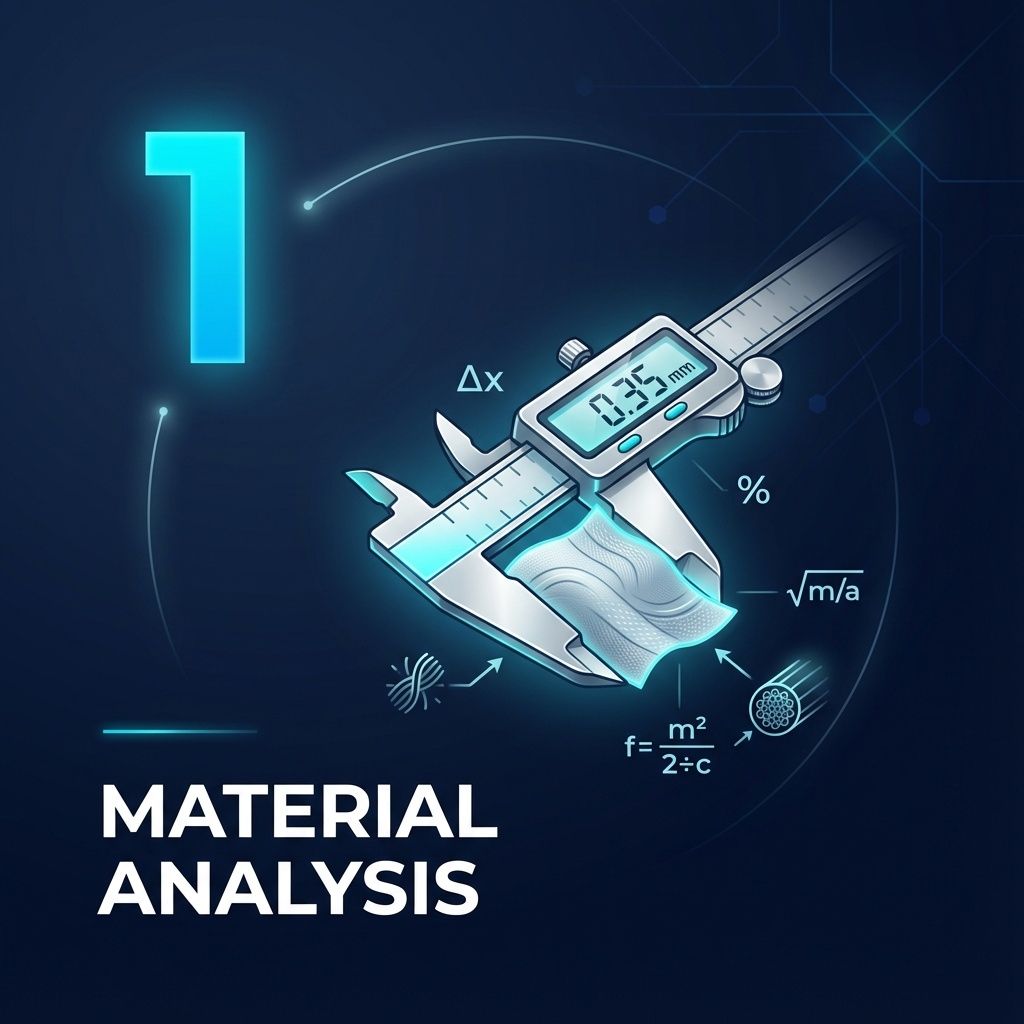 Step 1: Material Analysis - Measure and analyze fabric properties for perfect fit